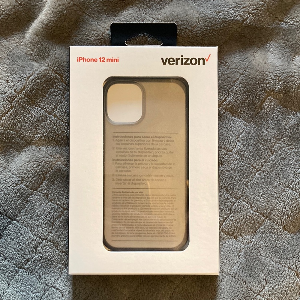 Black Verizon IPhone 12 mini Slim Case